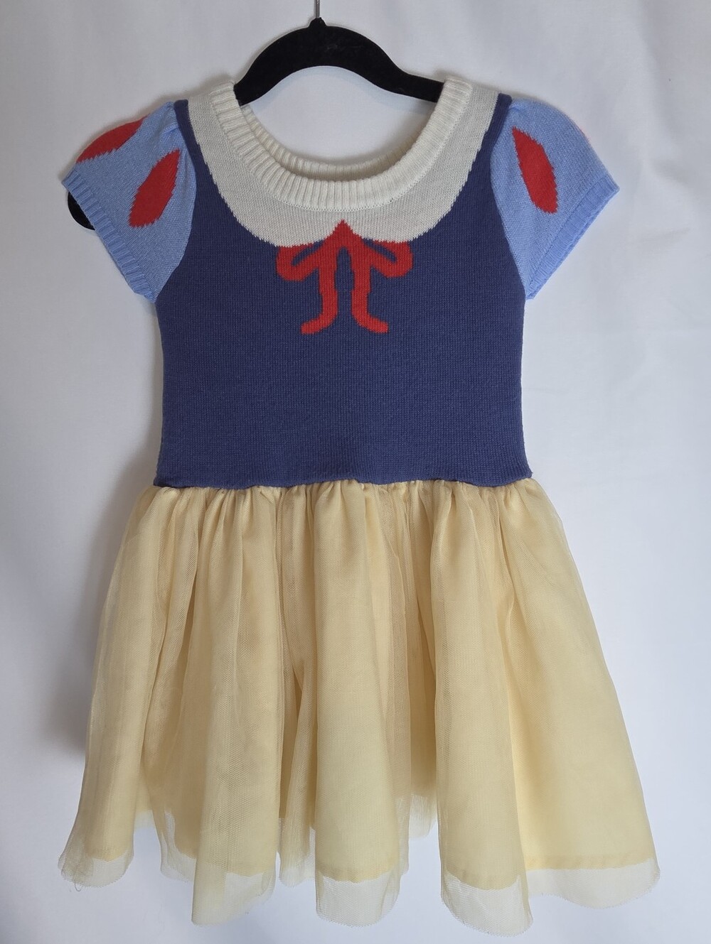 Disney Princess Snow White Navy & Yellow Princess Sweater Tulle Dress